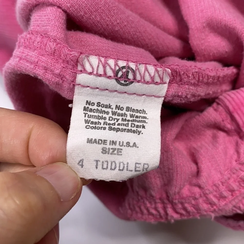 Vintage Oshkosh B'Gosh Pink Corduroy Overalls Girls 4T USA Made